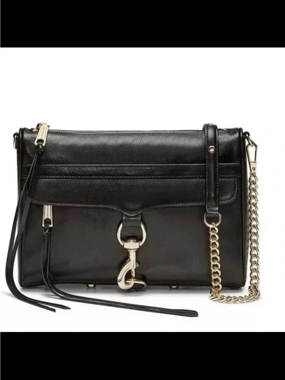 Rebecca Minkoff M.A.C. Ccrossbody bag Black Leather silver hardware